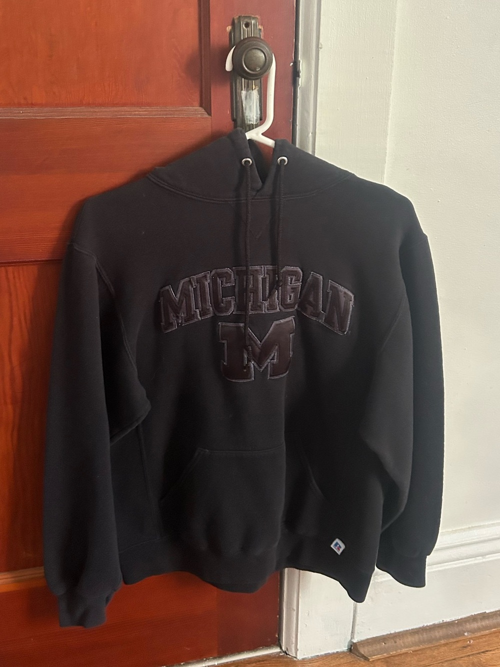 Michigan Embroidered Hooded Sweatshirt - Black